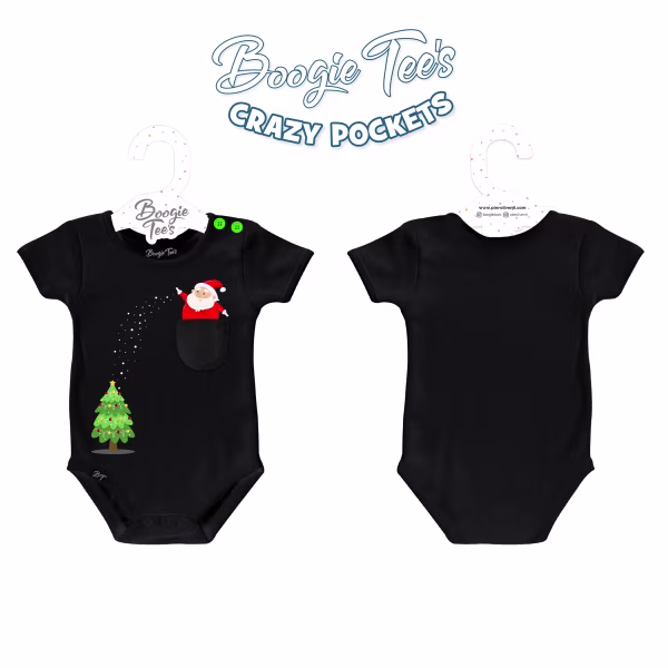 Santa, 3-Pc Boogie Toes, Tight & Black Tee Baby Premium Gif - Image 5