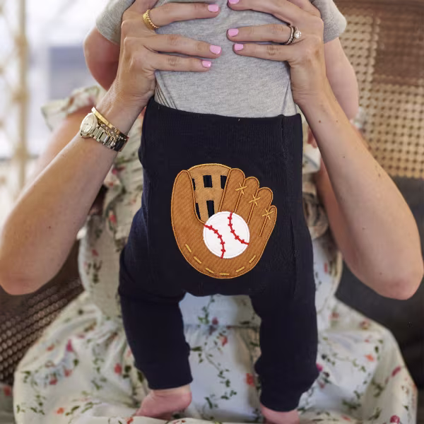 Baseball Mitt - Boogie Tights Baby Leggings - Image 3