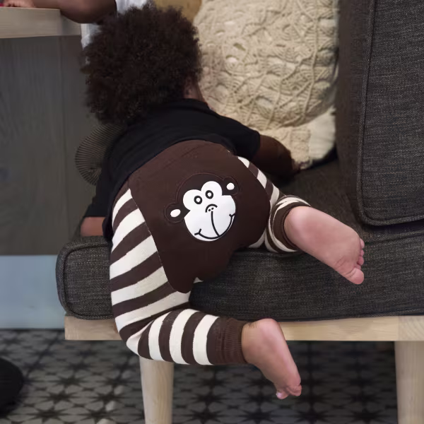 Monkey Boy - Boogie Tights Baby Leggings - Image 4