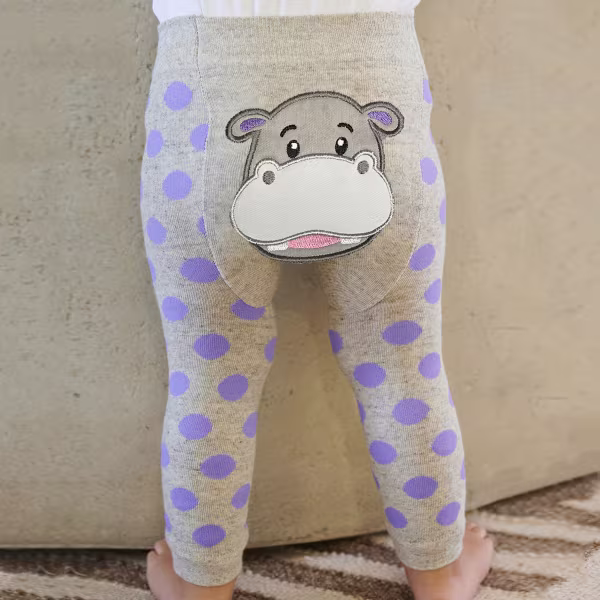 Happy Hippo - Boogie Tights Baby Leggings - Image 2