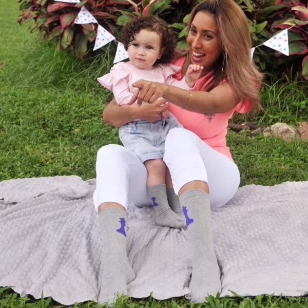 2 pair Sidekicks Queen Pawn, Mommy and Me Socks Set - Image 3