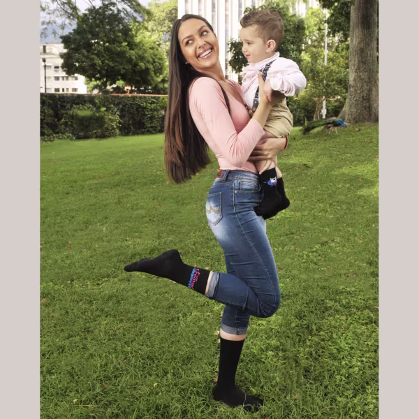 2 pair Sidekicks Created a Monster, Mommy and Me Socks Set - Image 2