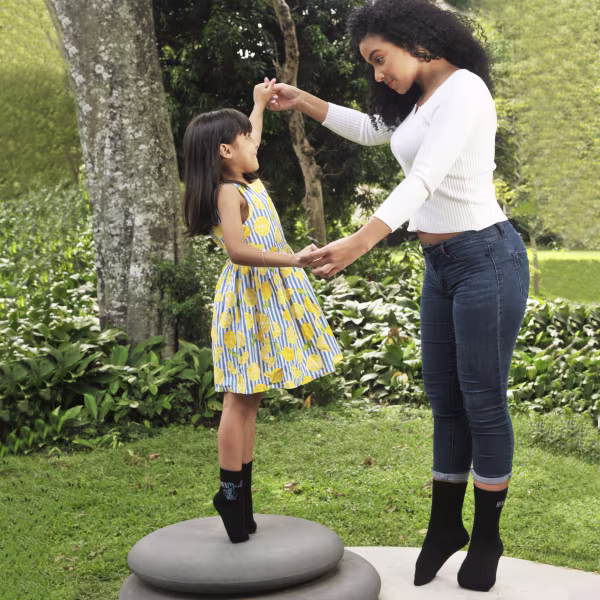 2 pair Sidekicks Mermaid Hermaid, Mommy and Me Socks Set - Image 2