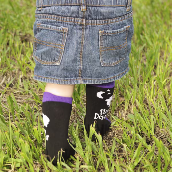 2 pair Sidekicks Sleep Deprived Mom, Mommy and Me Socks Set - Image 3