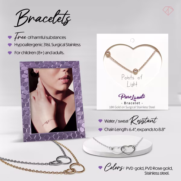 Heart, Everyday Bracelet (Rose) - Image 6