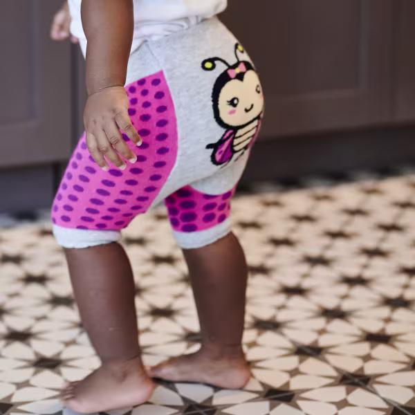 Pink Ladybug Baby Funkie Legging Shorts - Image 3