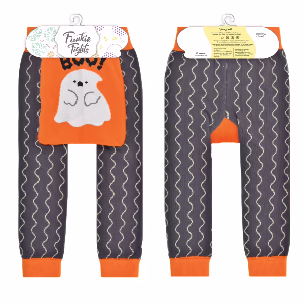 Ghost Boo Halloween -  Baby Funkie Tights Legging Pants - Image 4