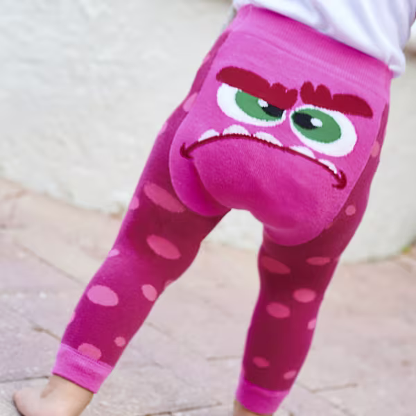 Grumpy Monster Girl Baby Funkie Tights Legging Pants - Image 3