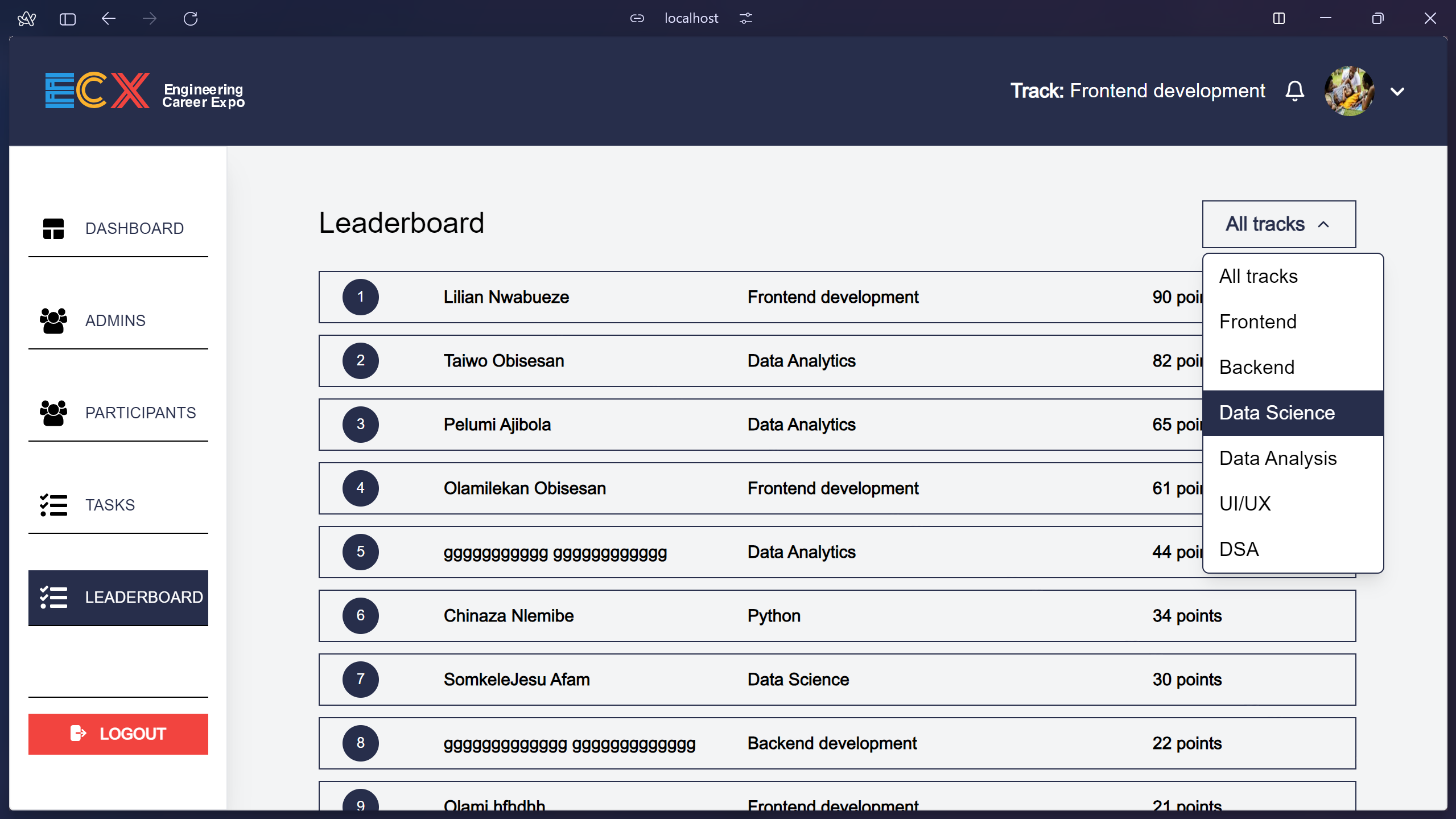ECX-LMS platform screenshot 6