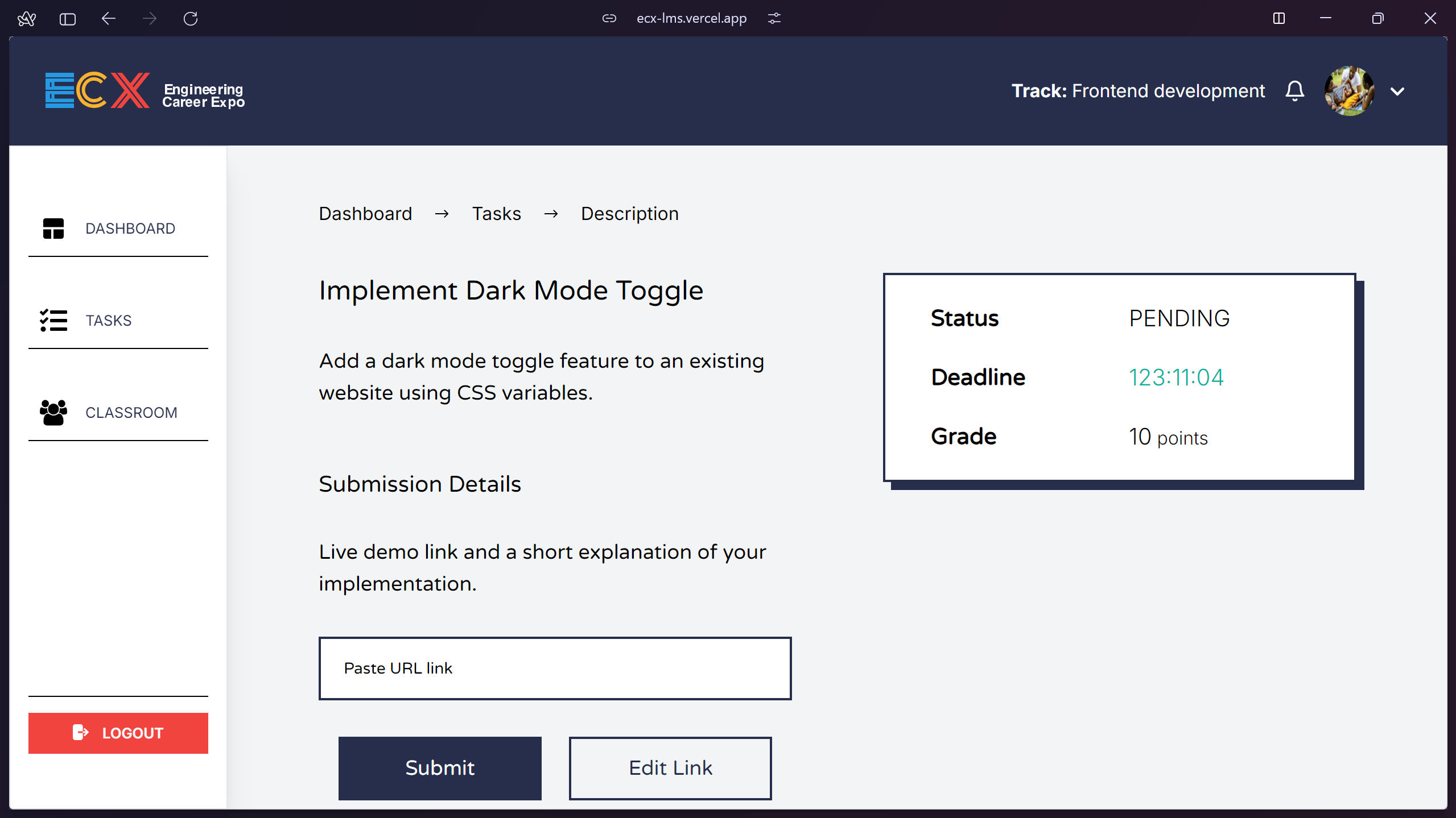 ECX-LMS platform screenshot 4