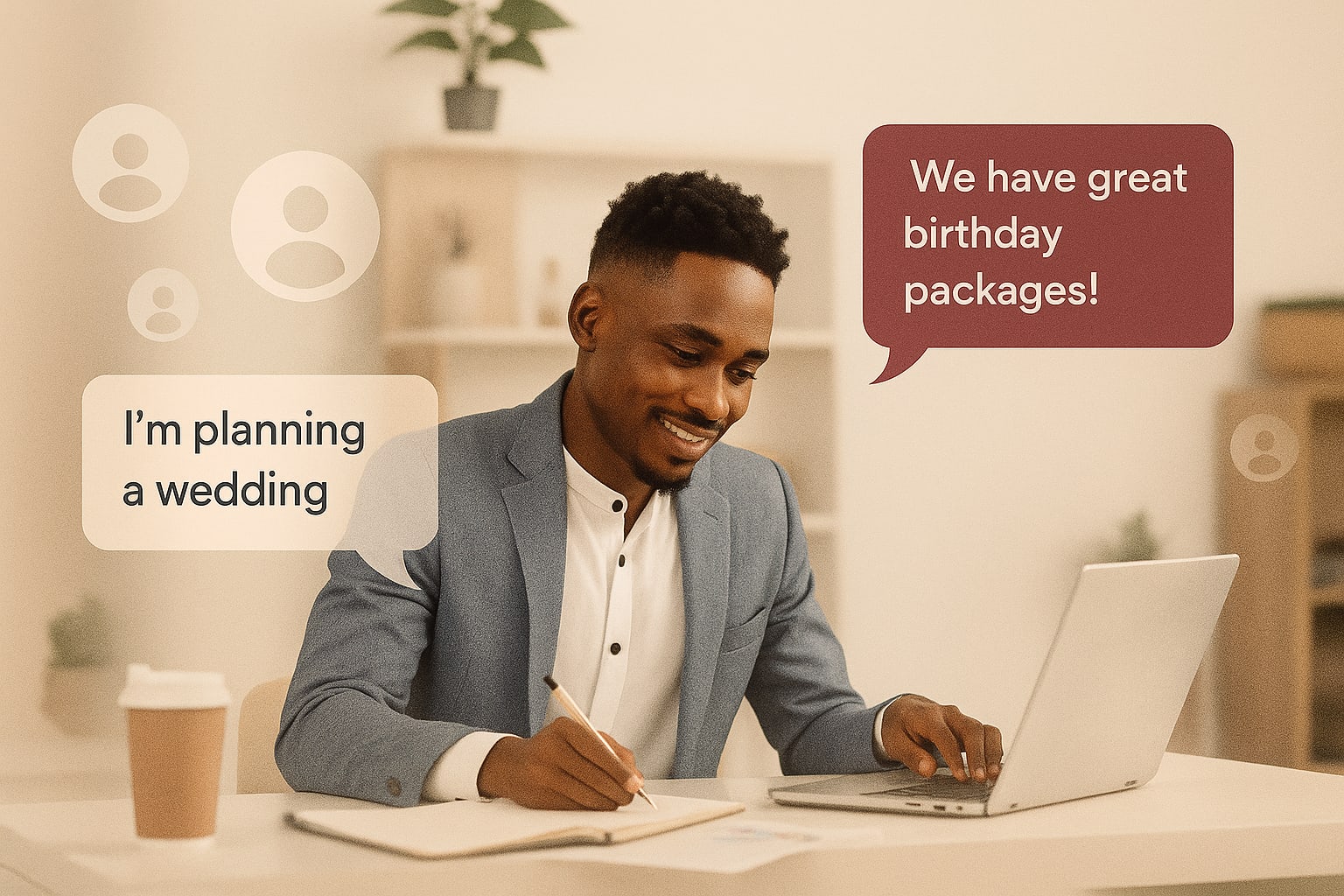 African business owner consulting client - TechAssembly AI Powered Business Profile