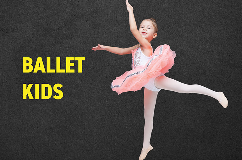Clase grupal de Ballet Kids