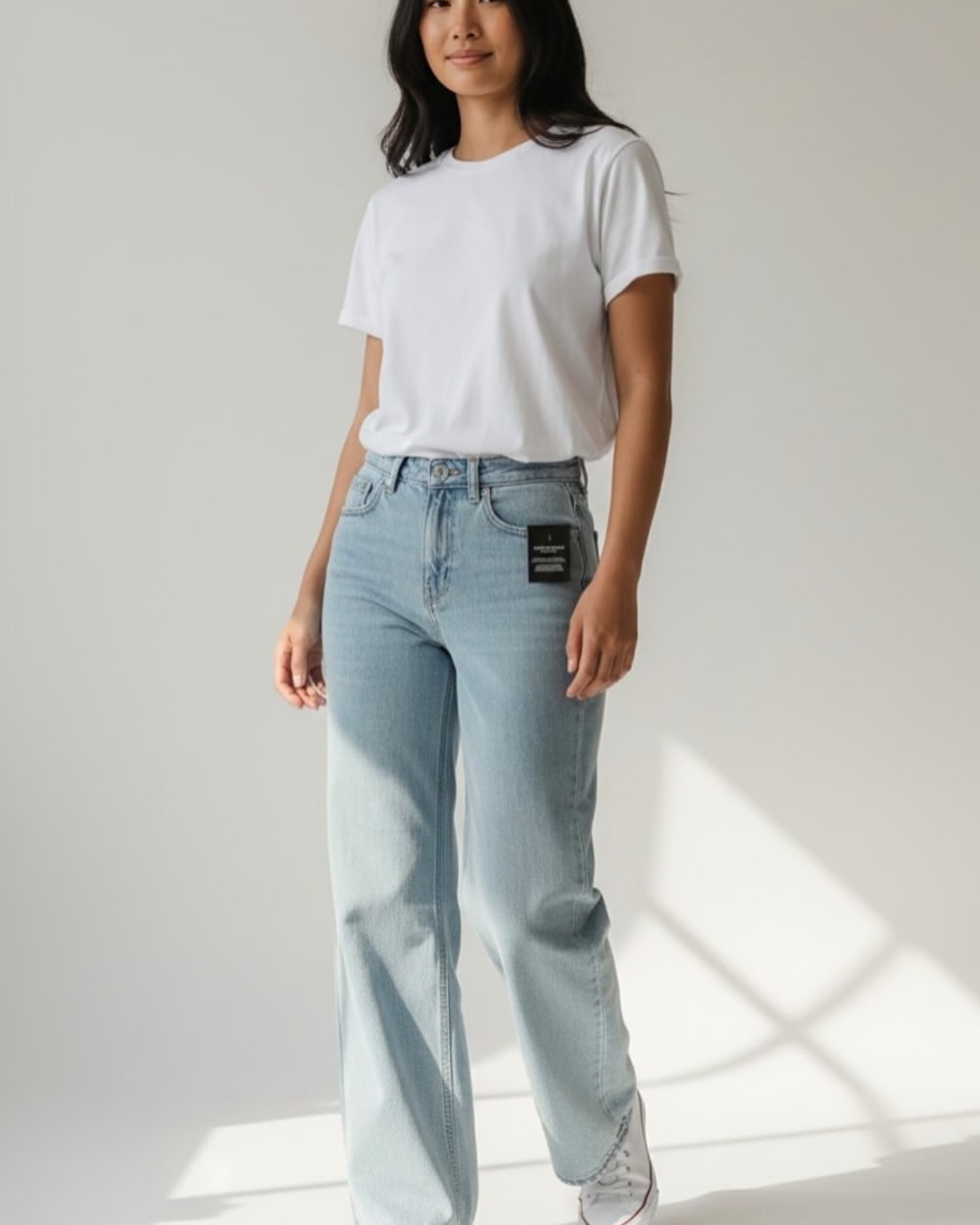 Bottom flare jeans