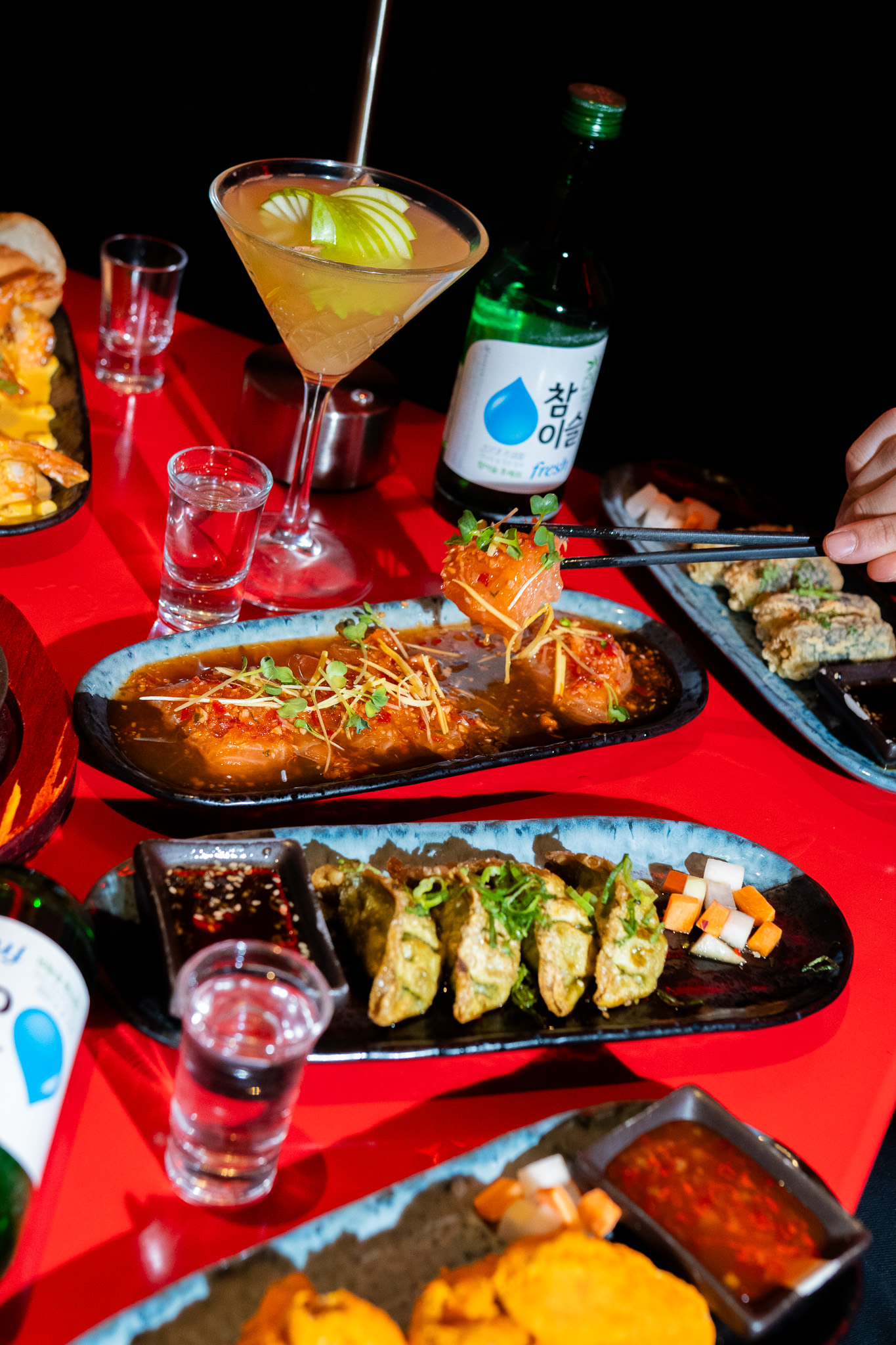 Fusion Delight food and drinks