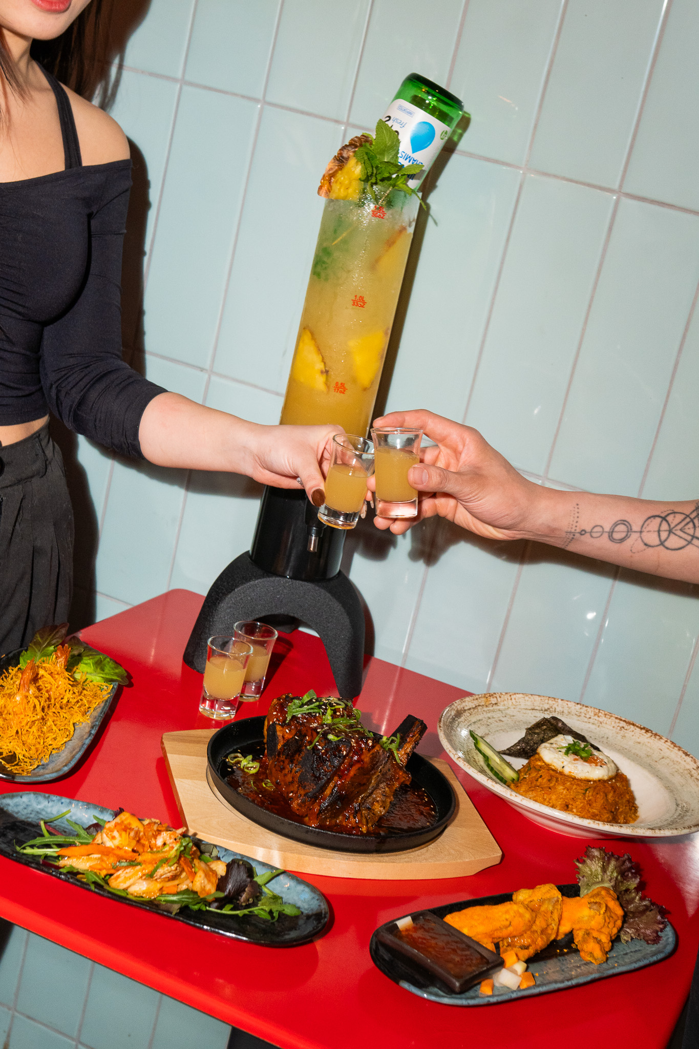 Fusion Delight food and drinks