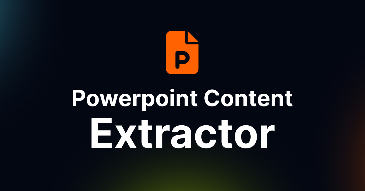PowerPoint Content Extractor