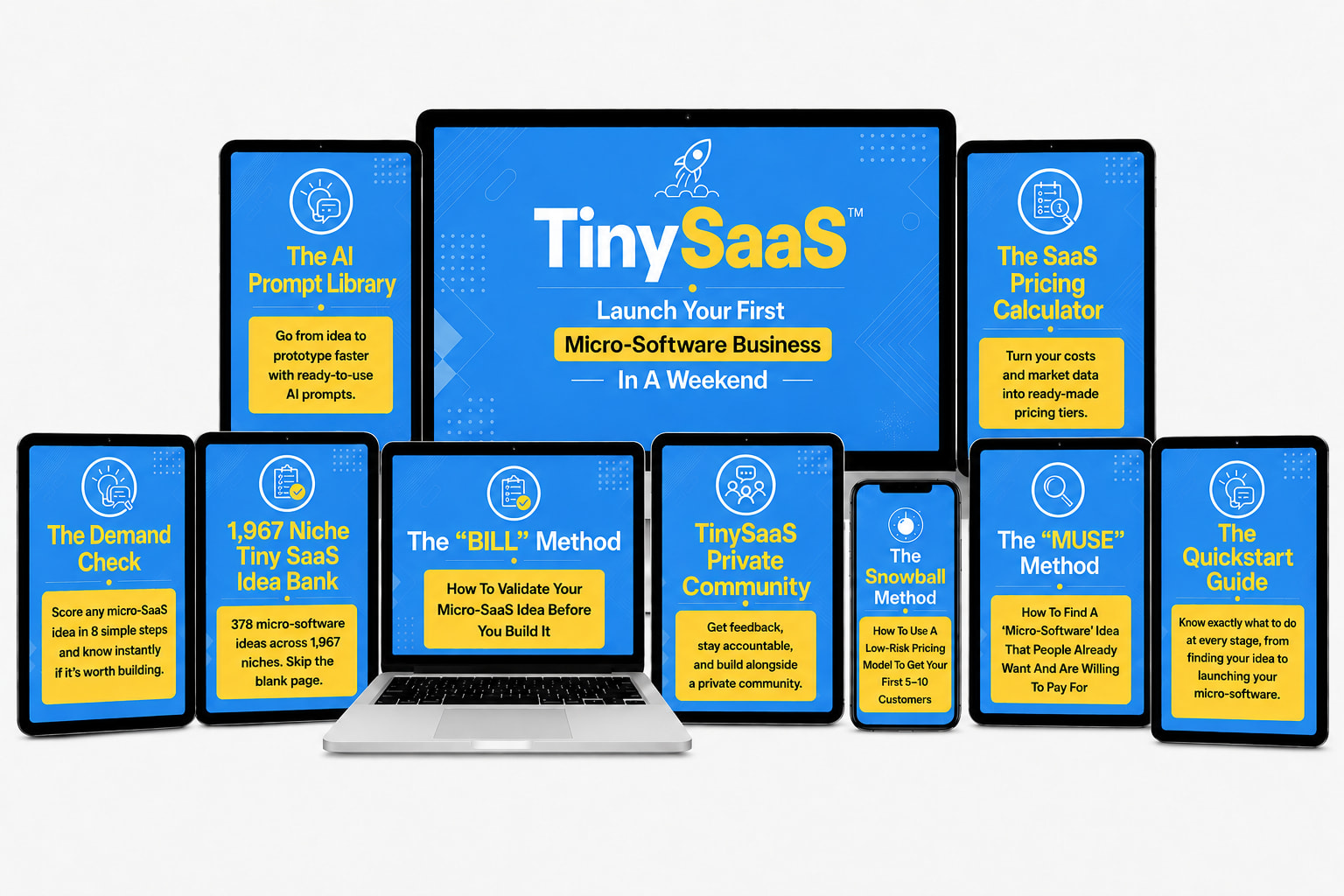 TinySaaS 1-Hour Masterclass and bonuses