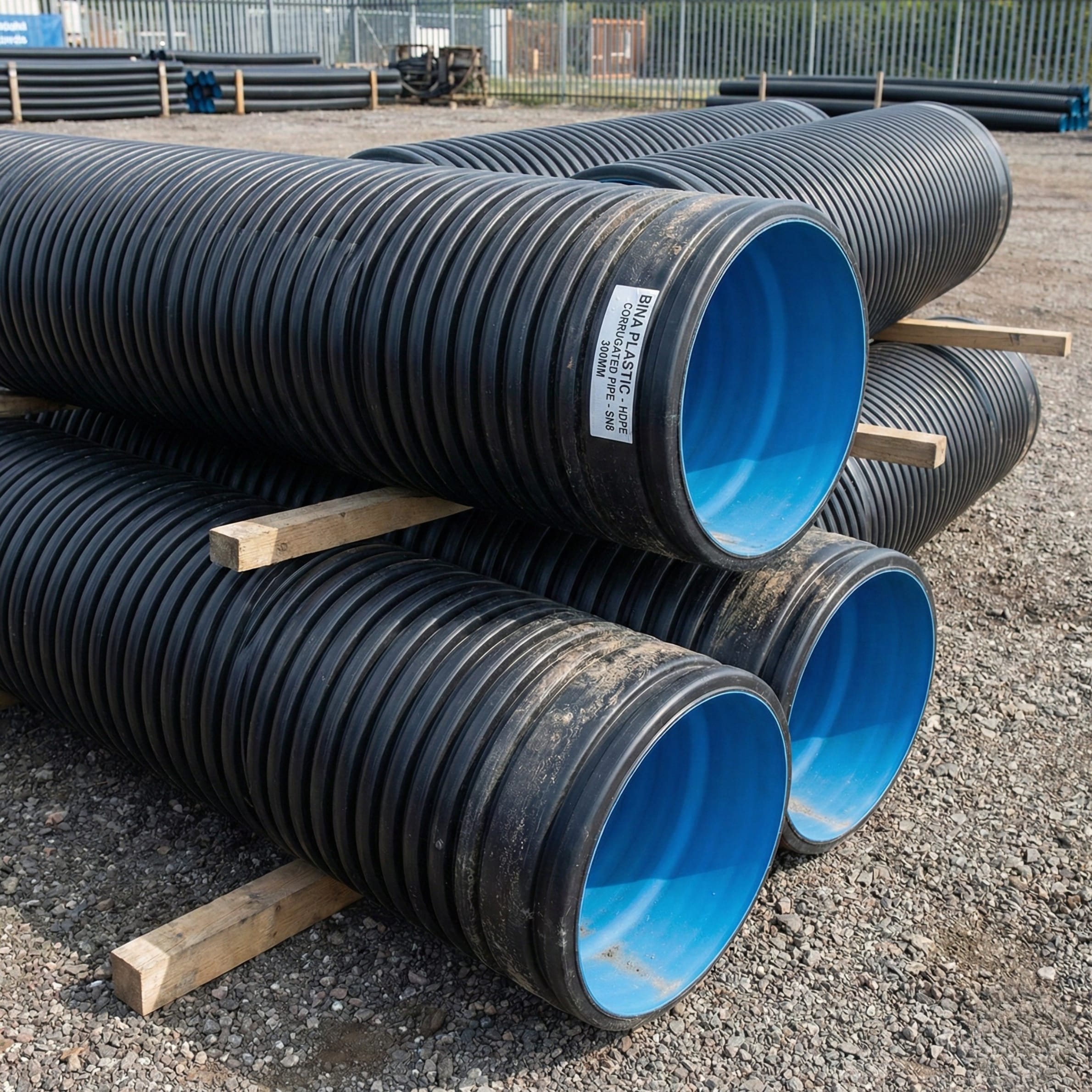 Bina Plastic Corrugated HDPE Pipe