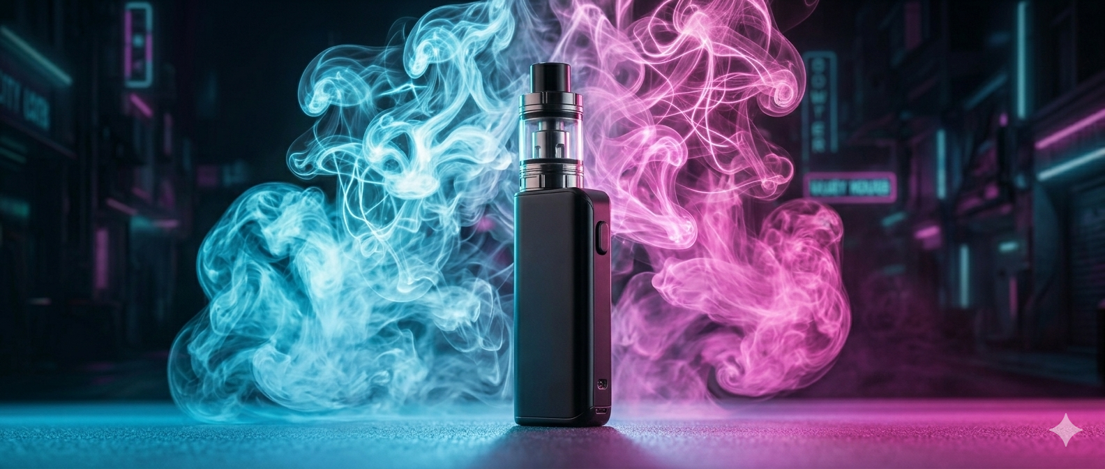 Premium sleek metallic vape device