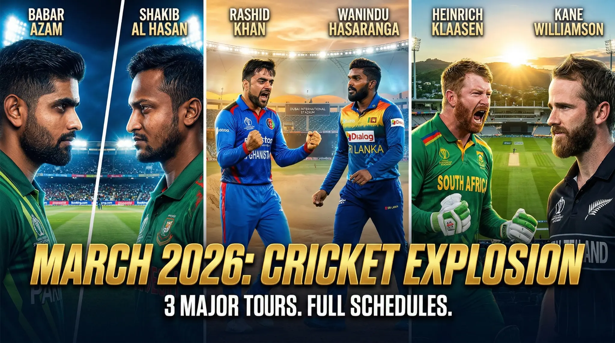 March 2026 Cricket Guide: Full Schedules for 3 Must-Watch Series