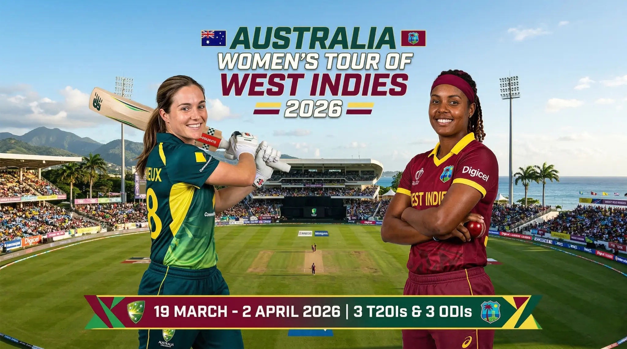 Australia Women’s Tour of West Indies 2026: Schedule, Squads, and Streaming Guide