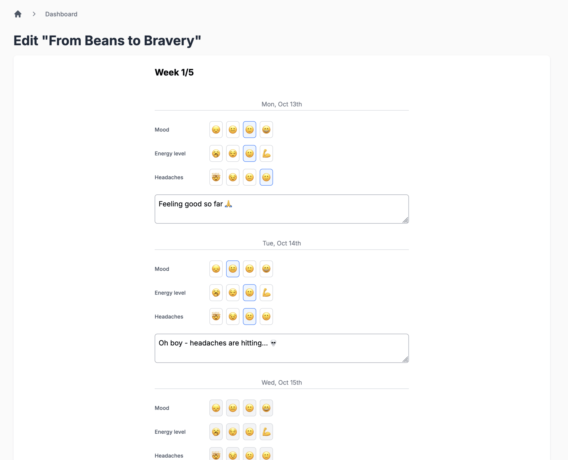 Dashboard Challenge Edit
