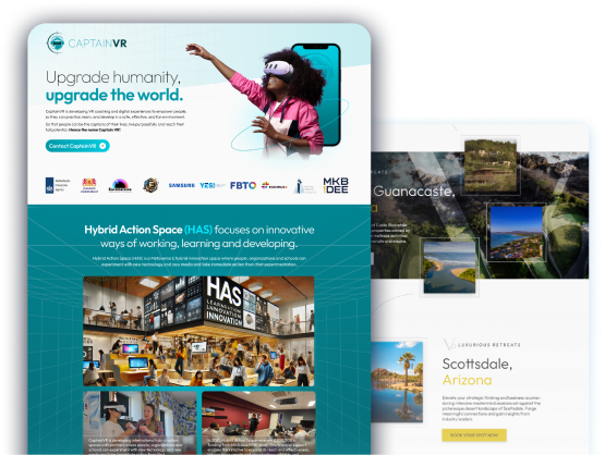 AI-Generated Websites Screenshots