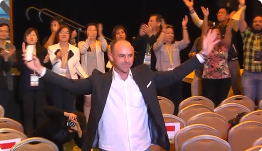 Fabrice Beillard on stage