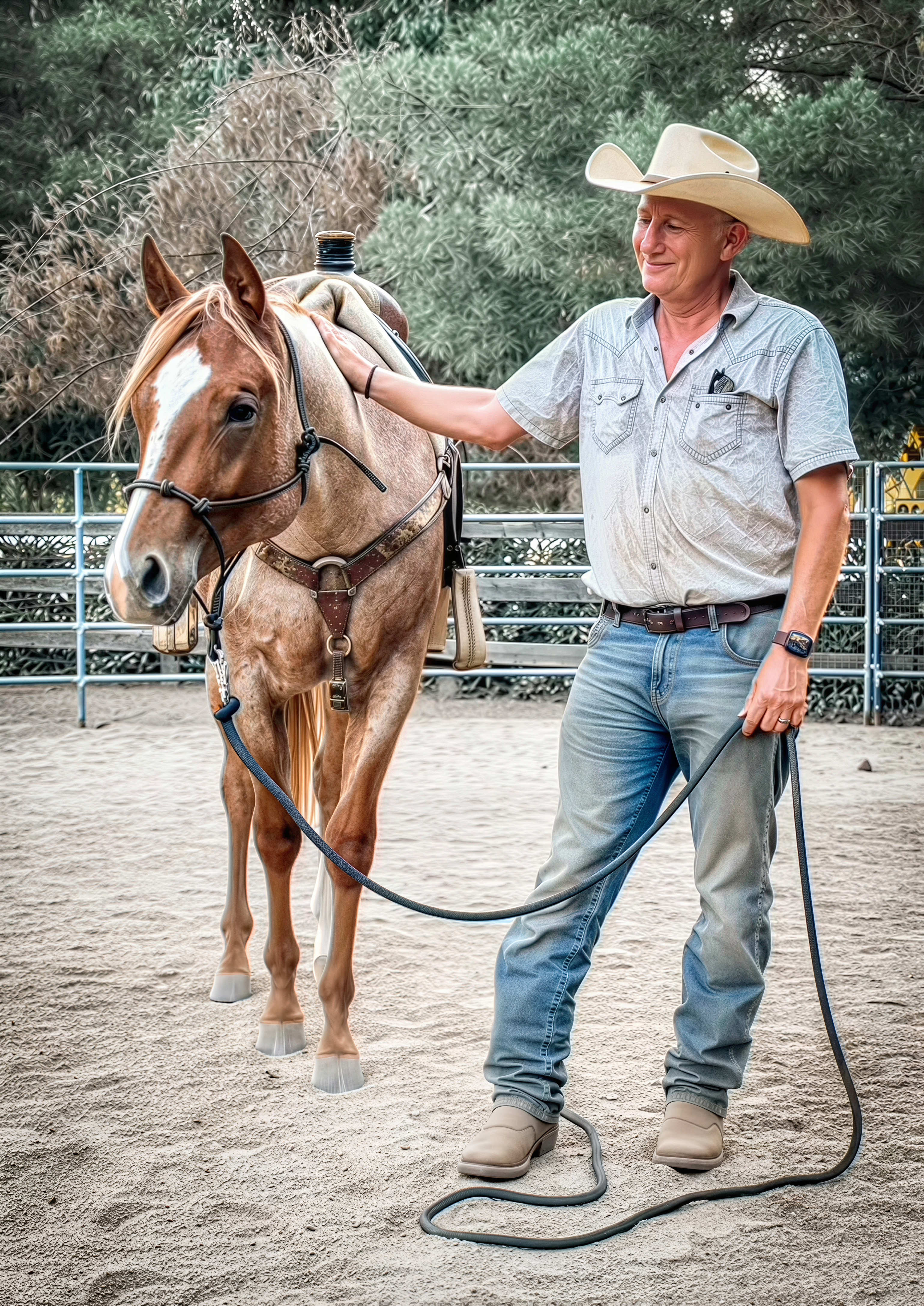 Rider with fall detection technology
