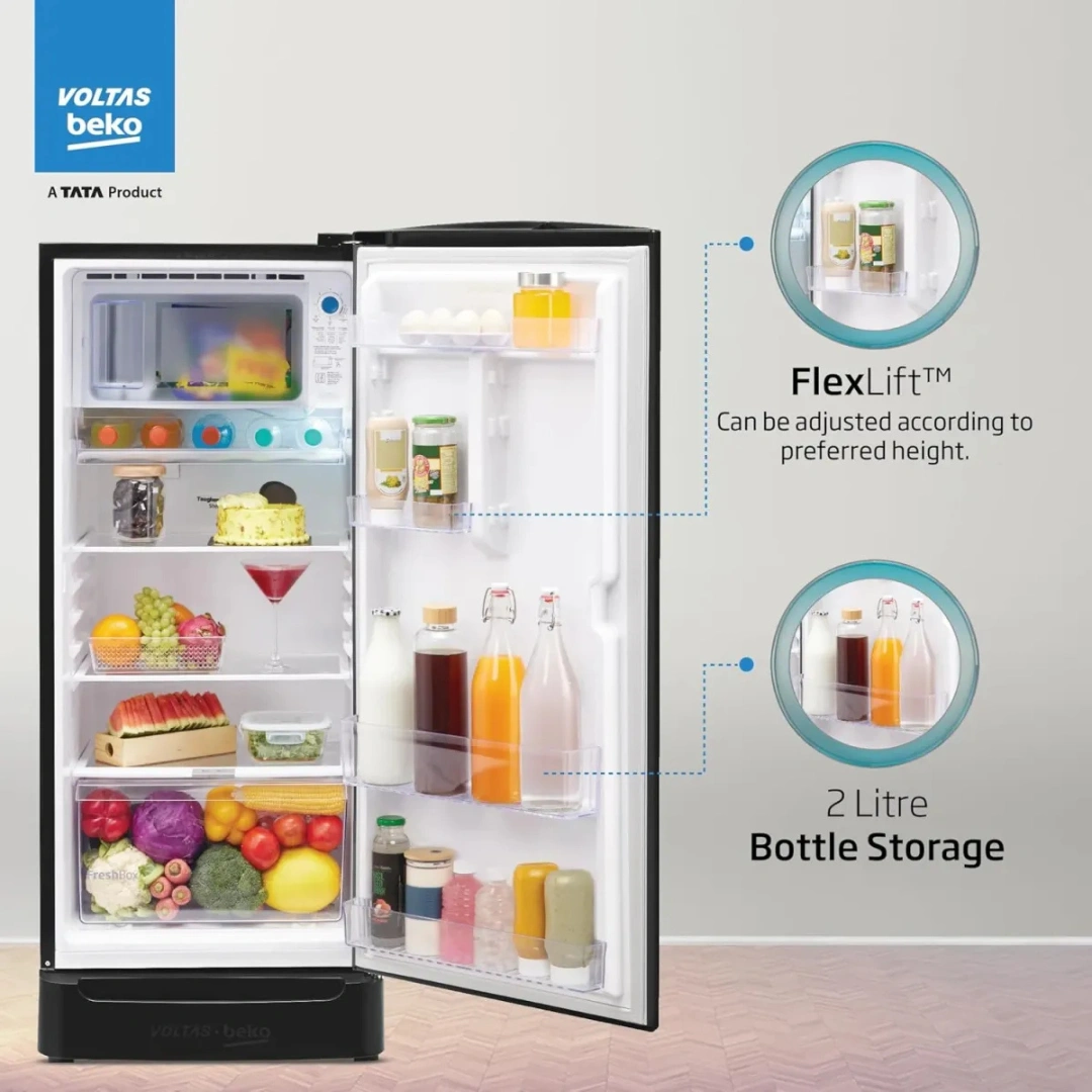 Voltas Beko RDC215A-W0DGRTM0B00GO 183 L 5 Star Single Door Refrigerator