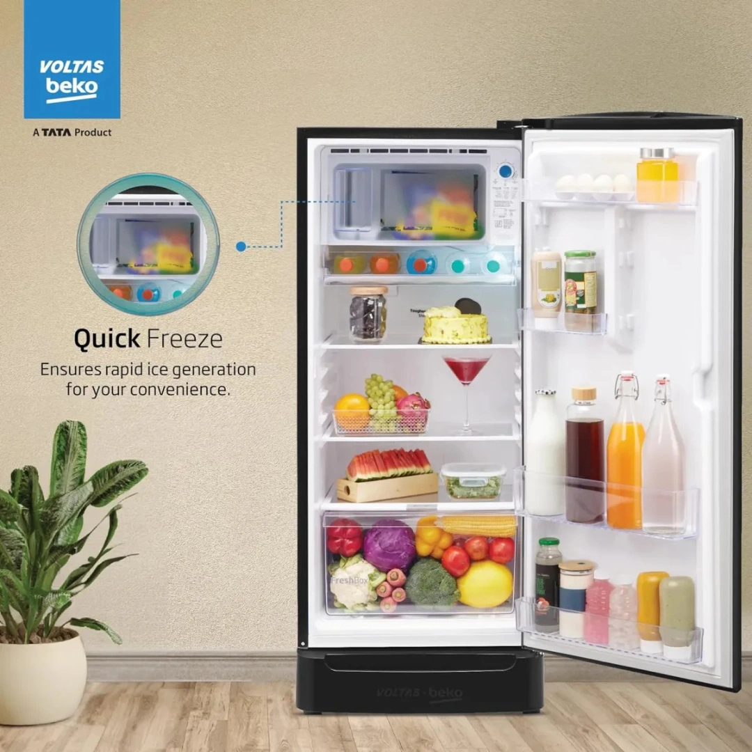 Voltas Beko RDC215A-W0DGRTM0B00GO 183 L 5 Star Single Door Refrigerator