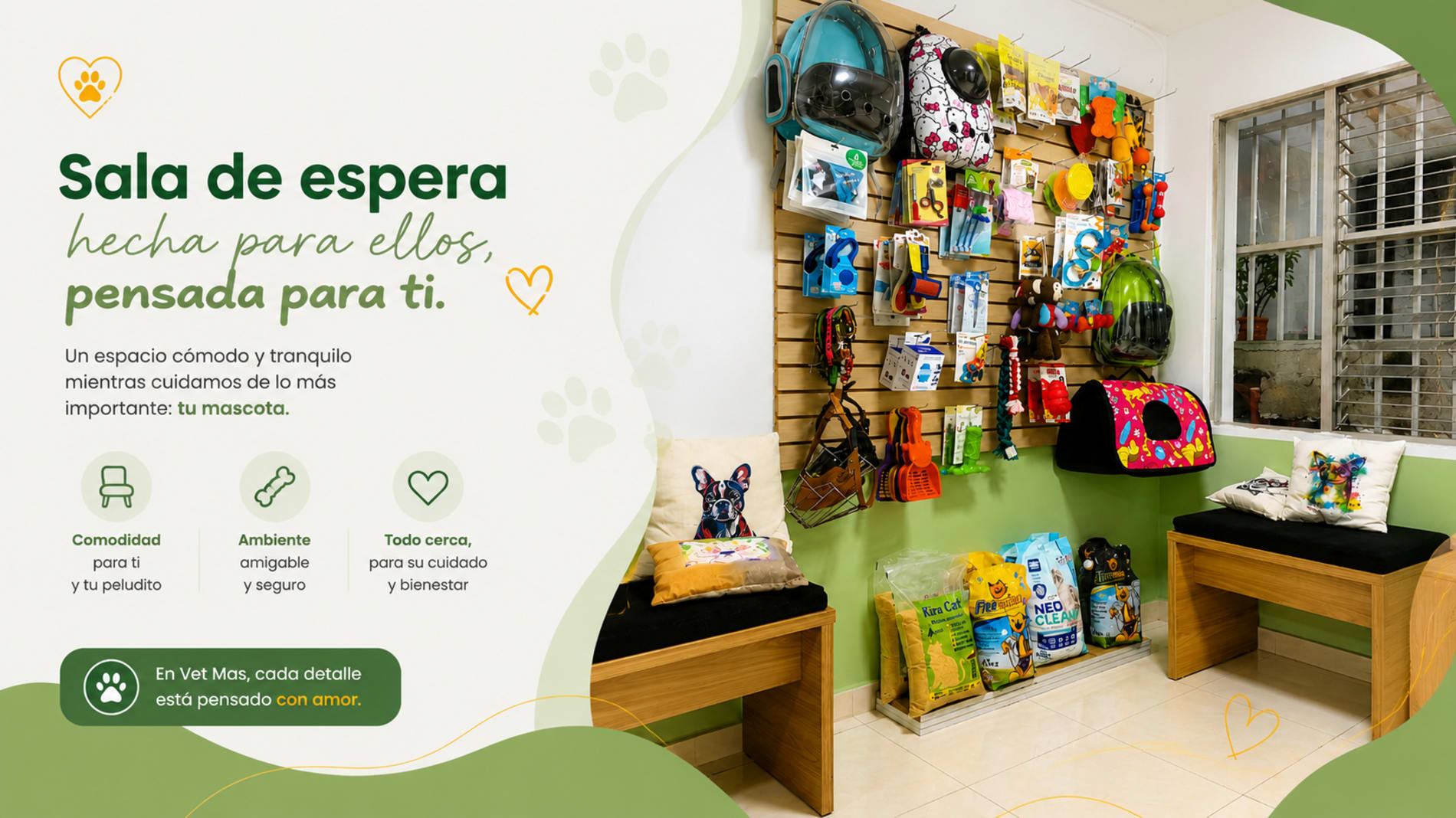 Sala de espera pensada para ti
