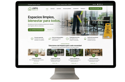 Mockup página web