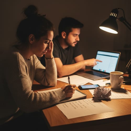 Empresario preocupado porque sus redes sociales no crecen