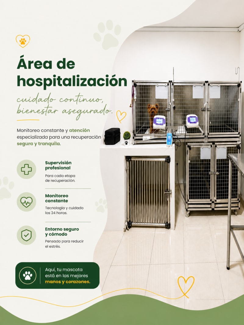 Área de hospitalización Vet Más