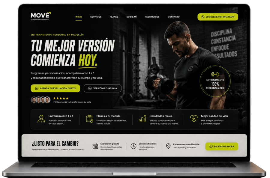 Ejemplo de página web diseñada por Agencia Vectorial