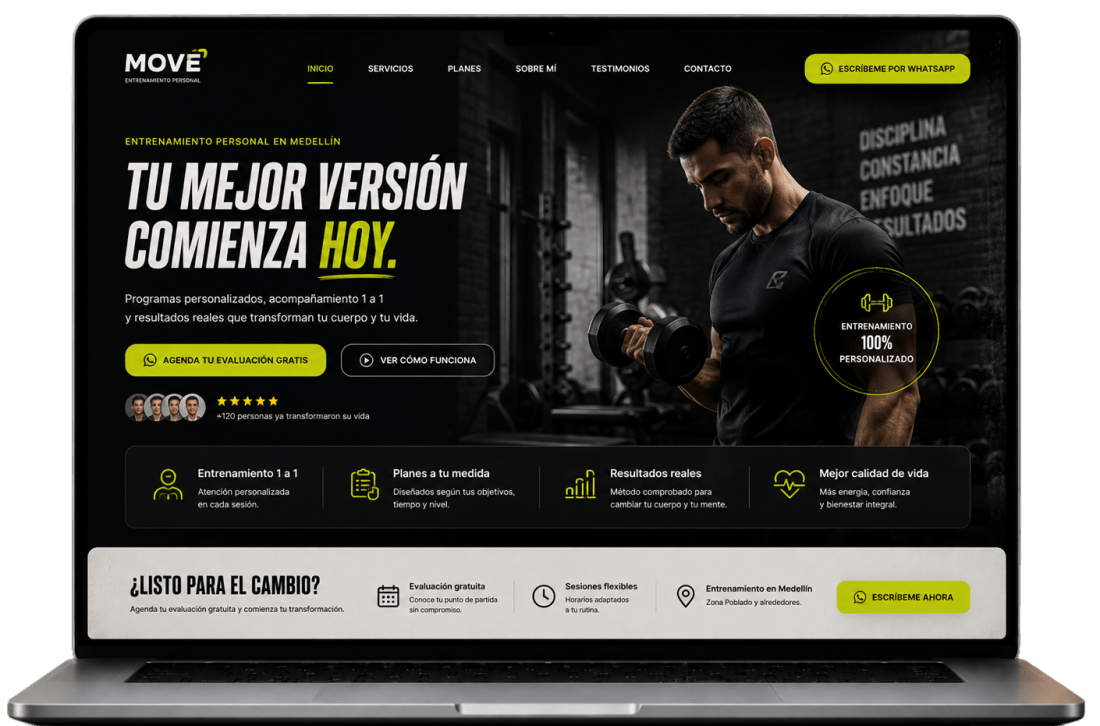 Ejemplo de página web diseñada por Agencia Vectorial