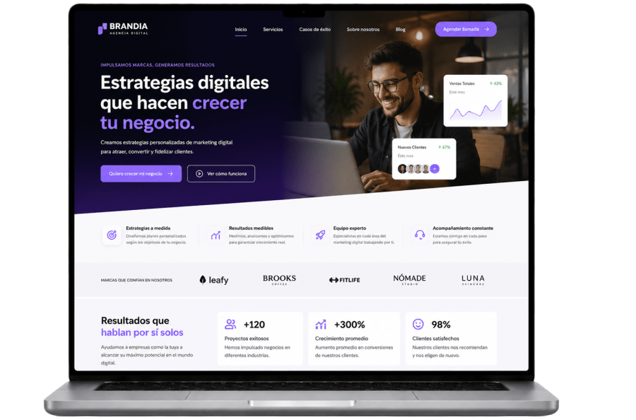 Páginas web diseñadas por Agencia Vectorial