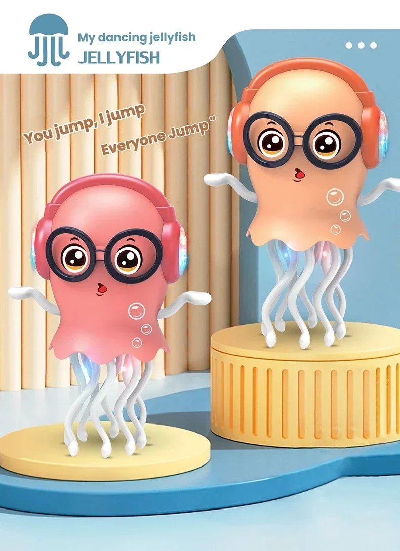 Electronic Dancing Jellyfish & Octopus Toy for Kids - Obstacle Avoidance Moving Toy Price in BD - Kids Toys Bangladesh