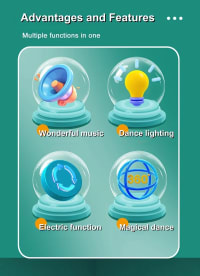 Electronic Dancing Jellyfish & Octopus Toy for Kids - Obstacle Avoidance Moving Toy Price in BD - Kids Toys Bangladesh thumbnail 6