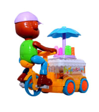 Musical Ice Cream Cart Toy with Monkey for Kids - Pretend Play Set Price in BD - Kids Toys Bangladesh thumbnail 5