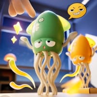 Rechargeable Dancing Squid & Octopus Toy with Fishing Rod - Tummy Time Crawling Toy Price in BD - Kids Toys Bangladesh thumbnail 2