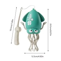 Rechargeable Dancing Squid & Octopus Toy with Fishing Rod - Tummy Time Crawling Toy Price in BD - Kids Toys Bangladesh thumbnail 8