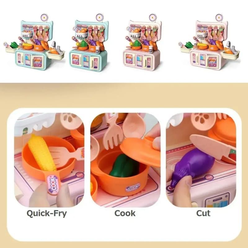 Kids Kitchen Toy Set with Running Water Sink - Pretend Play Cooking Set Price in BD - Kids Toys Bangladesh - Image 7