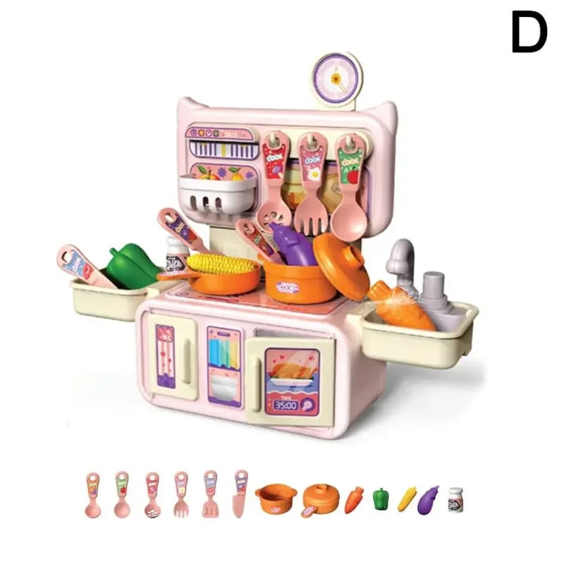 Kids Kitchen Toy Set with Running Water Sink - Pretend Play Cooking Set Price in BD - Kids Toys Bangladesh - Image 9