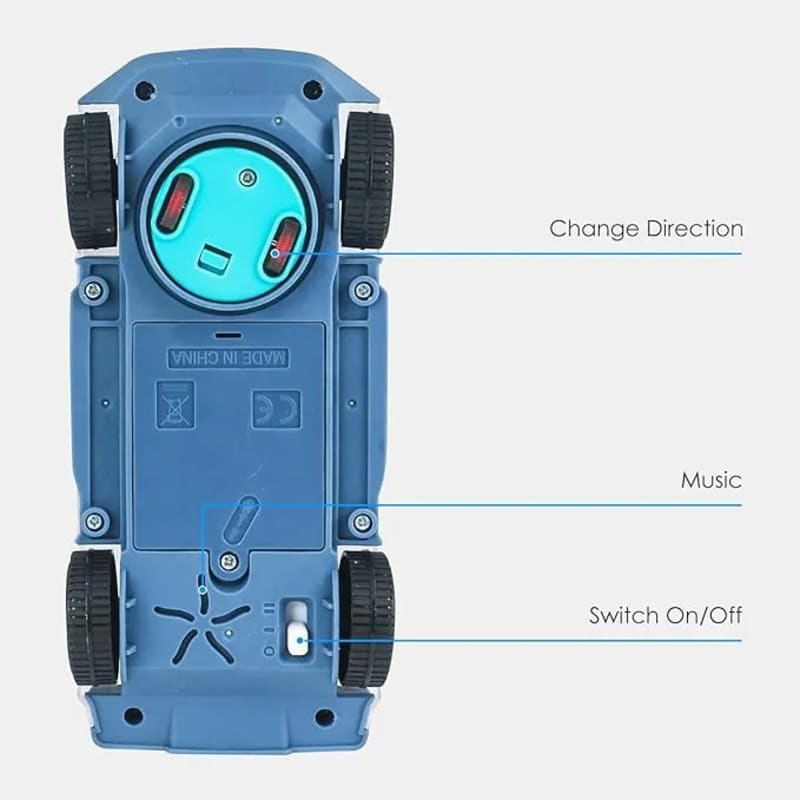 Transparent Gear Police Car Toy for Kids - Bump & Go Electric Car Price in BD - Kids Toys Bangladesh - Image 3