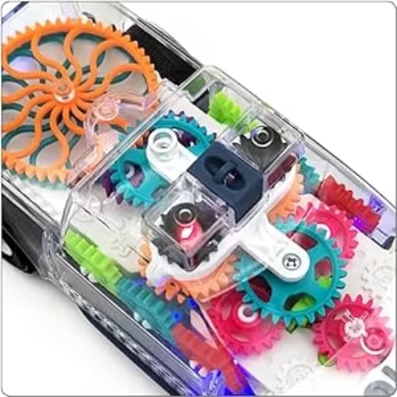 Transparent Gear Police Car Toy for Kids - Bump & Go Electric Car Price in BD - Kids Toys Bangladesh - Image 7