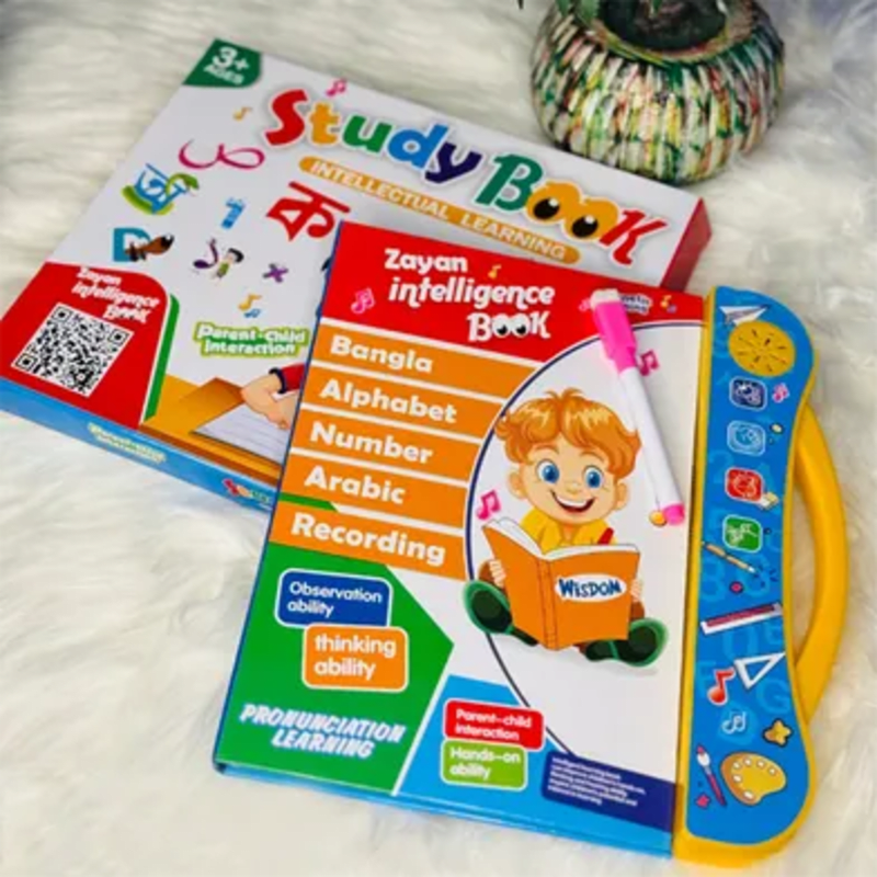 Zayan Rechargeable Intelligence Book for Kids - Bangla, English & Arabic Audio Learning Book Price in BD - Kids Toys Bangladesh - Image 1