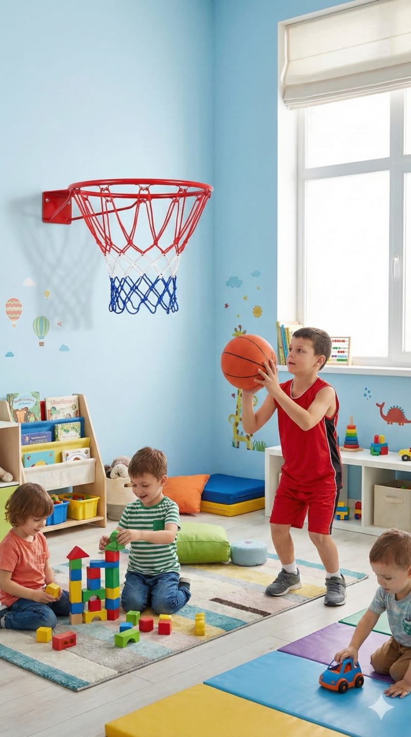 Adjustable Kids Basketball Hoop Set - Indoor & Outdoor Mini Basketball Stand Price in BD - Kids Toys Bangladesh - Image 4