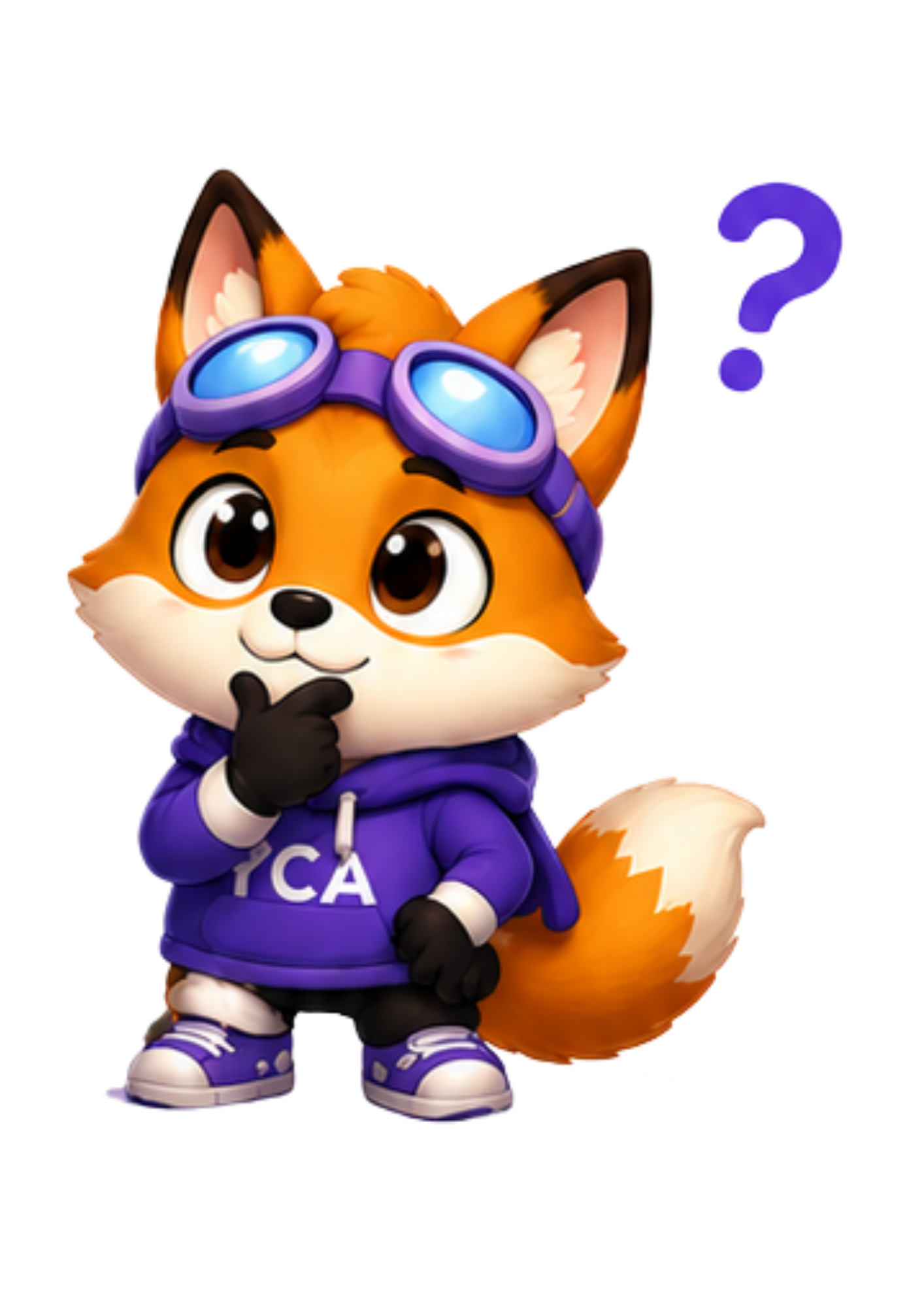 YCA Mascot, Fizzi thinking